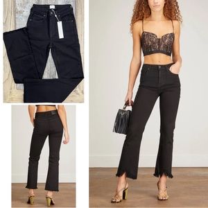 NWT Jonathan Simkhai River Straight Leg Jeans. Black. Size 24.